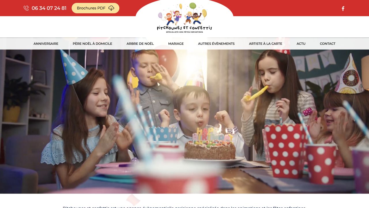 Capture du site de Pitchounes et Confettis