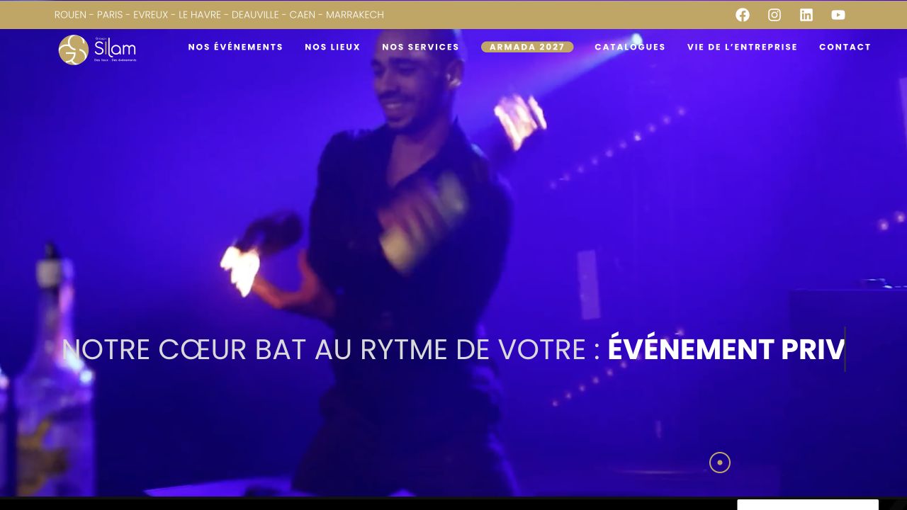 Capture du site de Silam Events & Equipments