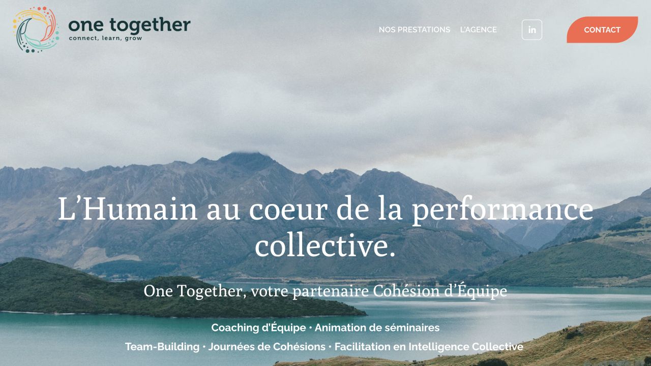 Capture du site de One Together
